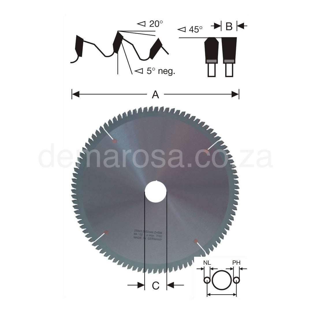 Carbide - Tipped Saw Blades - Negative Hook