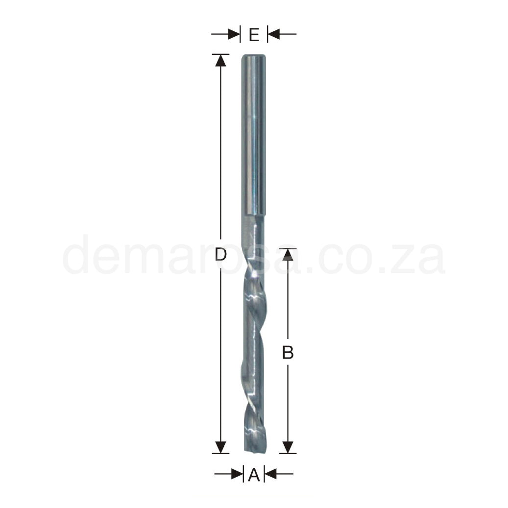 Single Flute Cutters - Solid Carbide (91106)